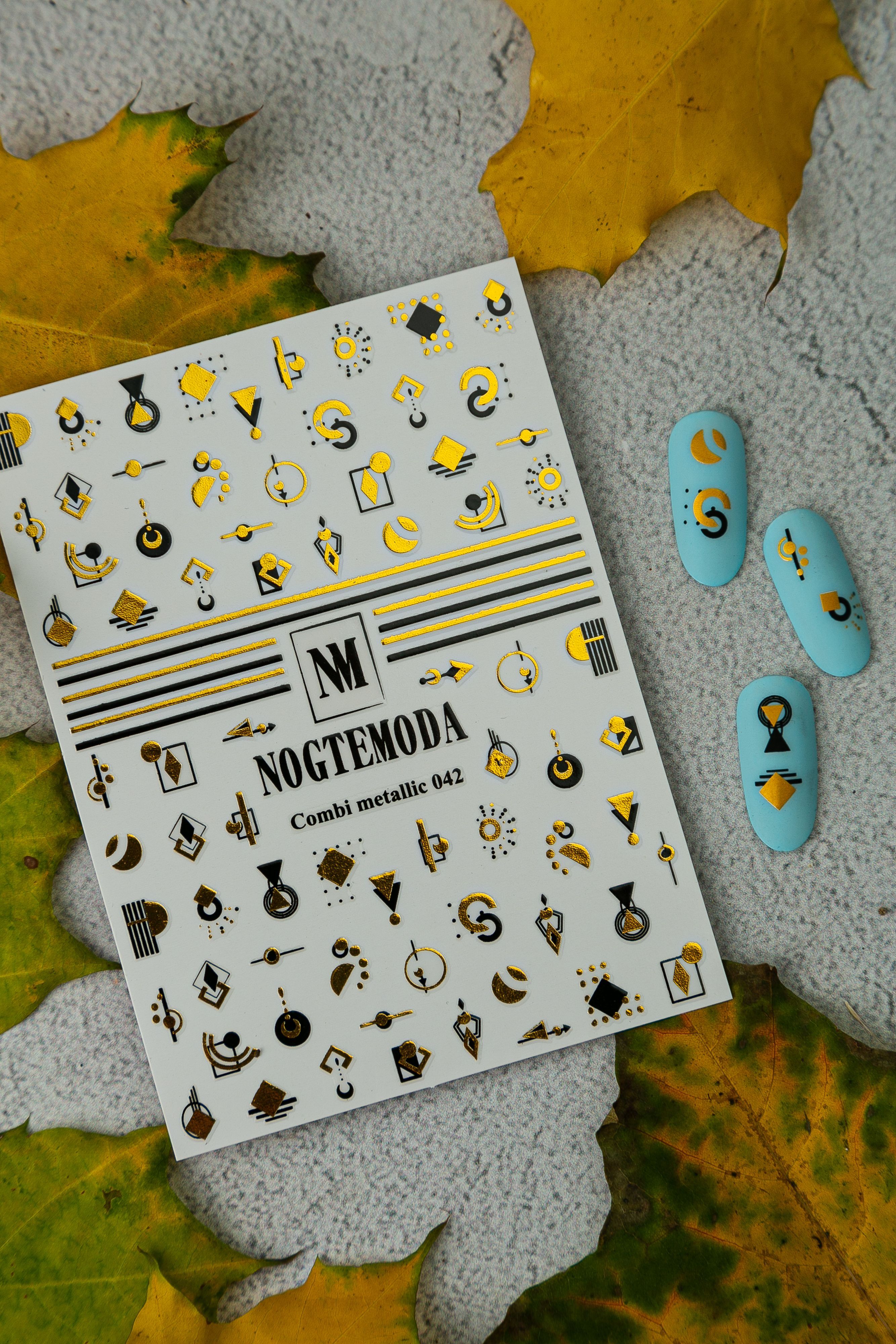 Наклейки NOGTEMODA combi metallic 042