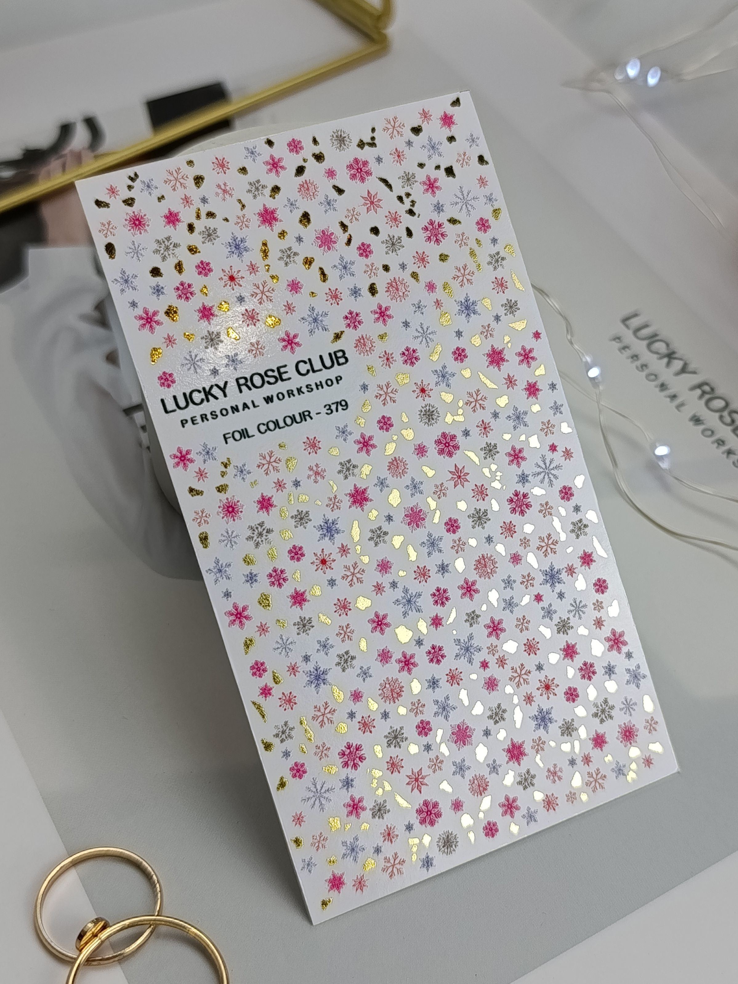 Слайдер Lucky Rose foil colour-379